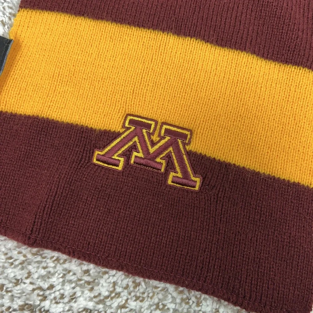 Minnesota Golden Gophers Scarf One Size Maroon‎ Gold NCAA Football Top Of World